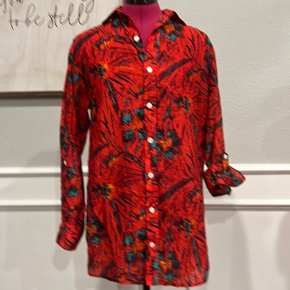 EMILY PHILLIPS NASHVILLE USA BUTTON UP SHIRT SZ 4 #1452 - Picture 1 of 8